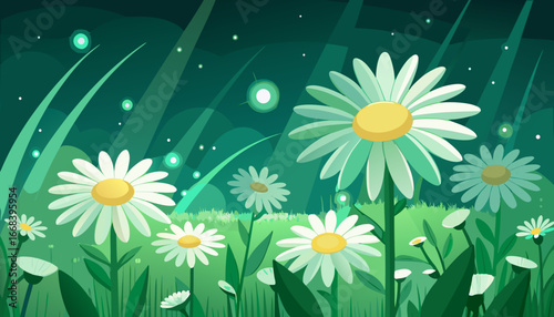 Vector art of dark green gradient background with blurred lines and smooth transitions, creating a sophisticated and modern backdrop for various design projects