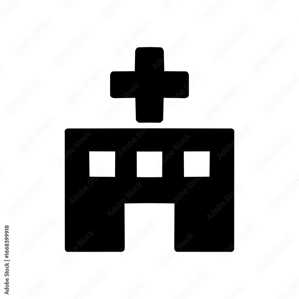 Fototapeta premium 病院シンボルアイコン / Hospital Symbol Icon