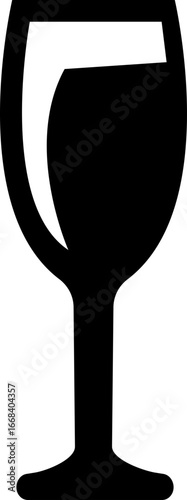 Drinkware icon glass cup mug wine goblet beer collection in flat style, black silhouette group, bar utensil bundle, beverage container pack, drink synonym vector