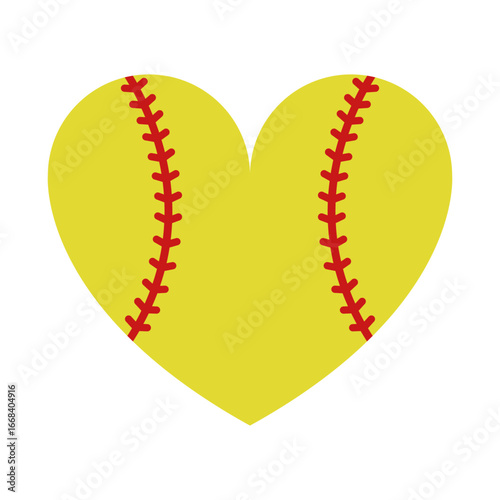 Softball Heart