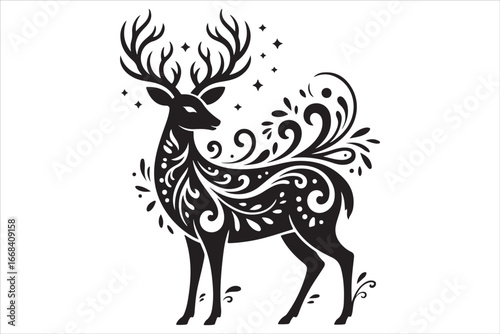 Wallpaper Mural Black Hunting Silhouette Pack | Deer, Duck, Rifle & Hunter Vectors Torontodigital.ca