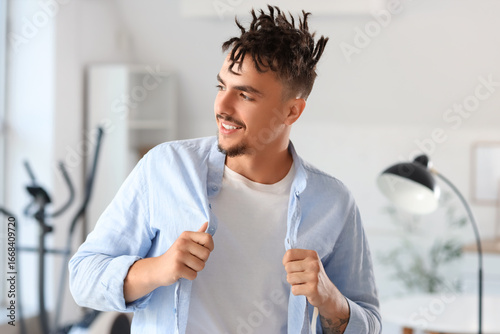 Portrait of young man with ...