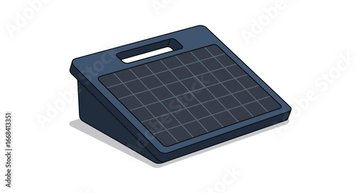 Ergonomic footrest office accessory adjustable foot rest under desk support comfortable posture tool on transparent background