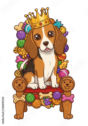 Funny Cartoon Dogs Collection | Vector-Style PNGs on White Background