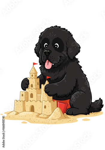 Funny Cartoon Dogs Collection | Vector-Style PNGs on White Background