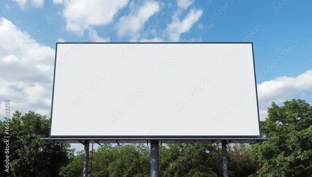 Fototapeta premium Blank poster on the street