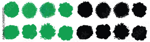 Tree top view silhouette set. Perfect treetop for architectural plans, landscape design, and urban planning projects. Botanical elements for environment and garden. Green and black tree top vector
