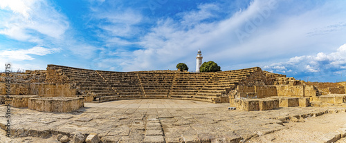 Panorama odeon theatre,  second century AD. Paphos. Cyprus