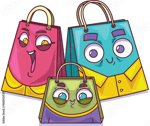 vector illustration of shopping bag