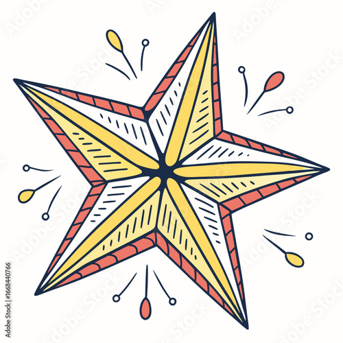 Nautical star compass symbol