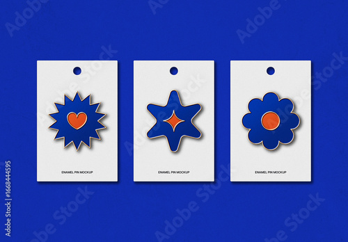 Enamel Pin Logo Mockup