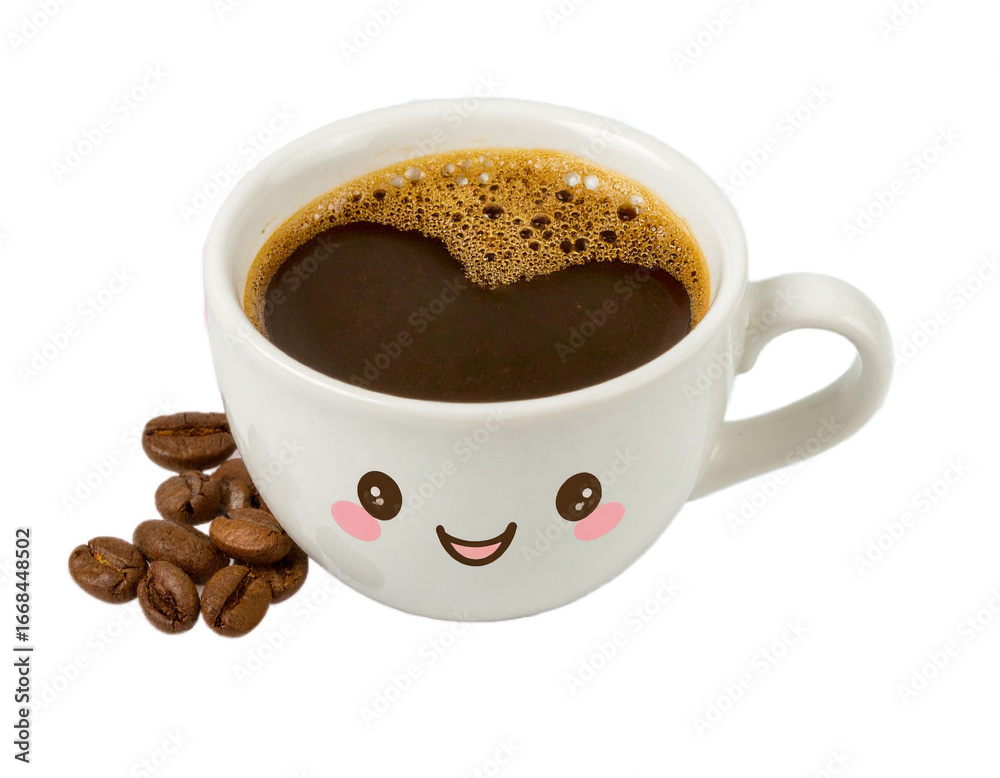 Obraz premium cup of coffee with beans