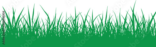 Growing Grass Long Short Edge Border Design Elements