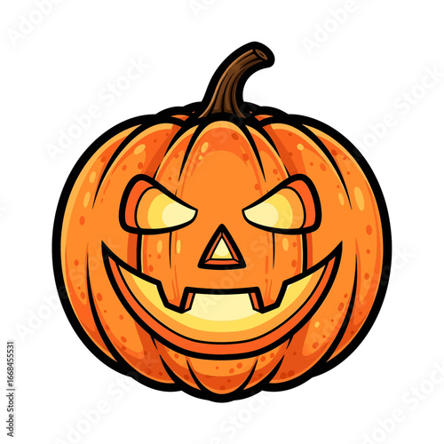 Halloween pumpkin head