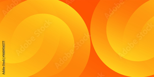 Abstract orange background with circles. Vector illustration