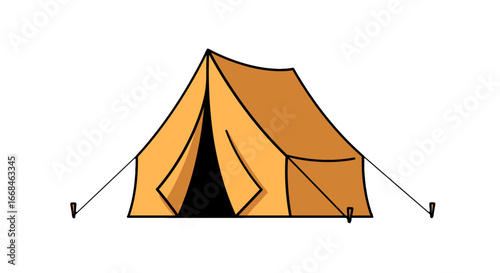 Camping adventure outdoor shelter tent illustration adventure travel vacation summer holiday tourism on transparent background