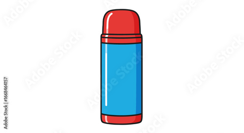 Insulated container thermos flask vacuum flask beverage container drink container water bottle travel mug on transparent background