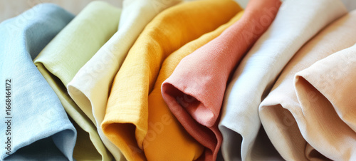 close-up linen textile fabric design background