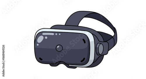 Virtual reality headset vr gaming metaverse technology digital device innovative experience gadget on transparent background