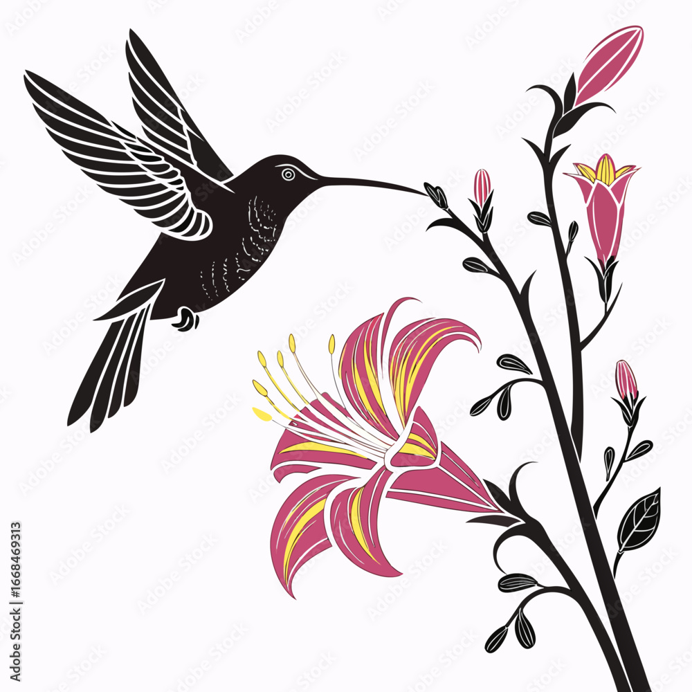 Fototapeta premium vector illustration of a bird