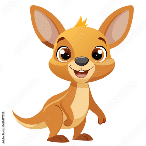 Baby Kangaroo 3D Cartoon Character