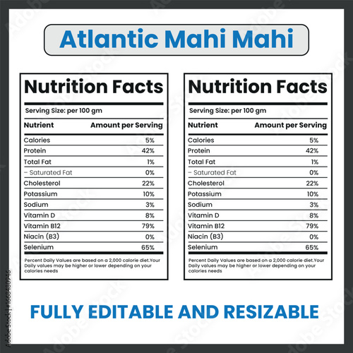 Atlantic Mahi Mahi Dorado Design