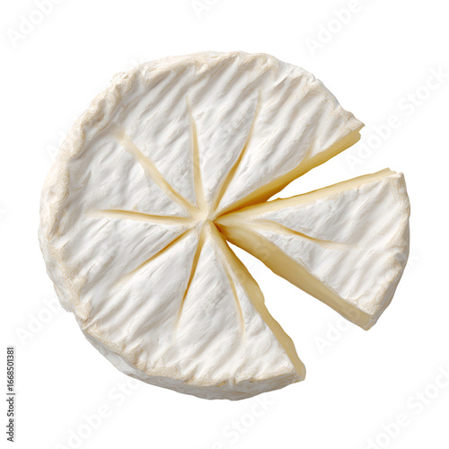 Creamy Camembert Cheese Wheel Sliced
