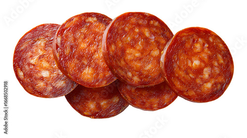 Delicious Slices of Red Spanish Chorizo Sausage