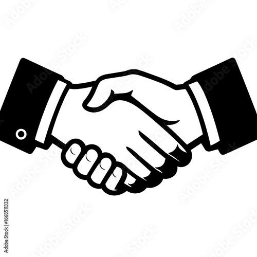 Handshake Symbolizing Trust and Agreement in Professional Collaboration