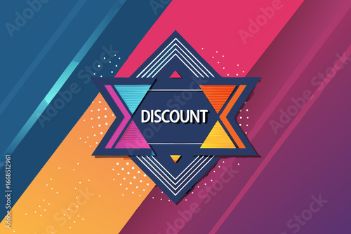 Depicting Bold Gradient Geometric With Space For Disc Dynamic Professional Photo