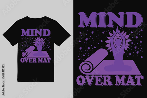 Yoga T-Shirt Design Meditation, Mindfulness & Wellness Minimal Art Collection