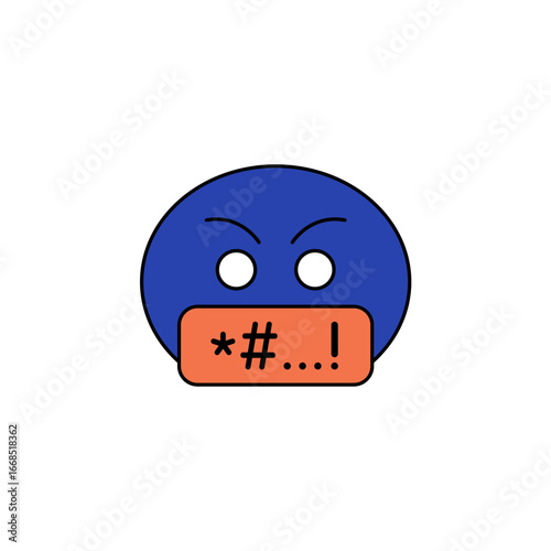 cyber bullying icon outline editable stroke line drawing eps.