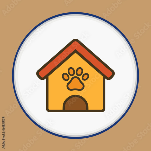 Dog House Vector Icon