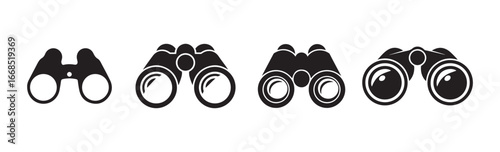 vector illustration of a binocular