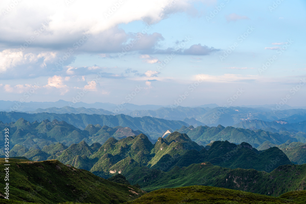 Fototapeta premium clouds over the mountains