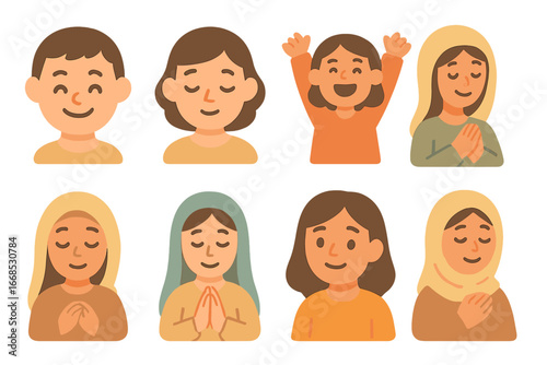 Children's Icon Collection. Flat vector mini-illustrations Museum relics in colors children's illustrations: antique vase, old