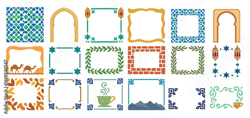Turkey-Themed Arabic and Middle Eastern Frame Design Set