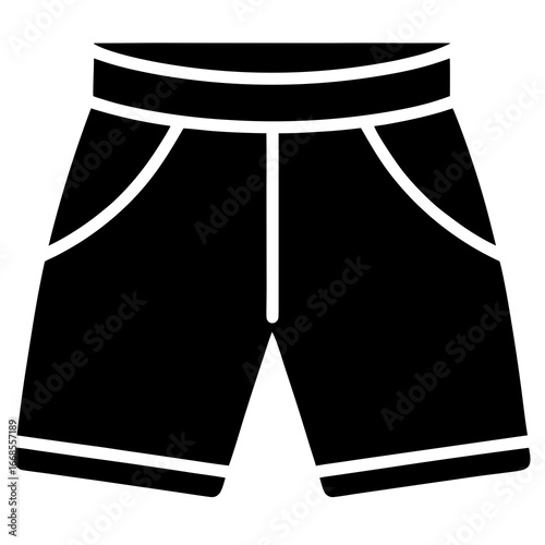Sport Shorts Silhouette Vector