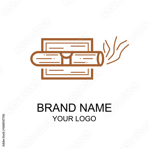 logo cigars line vector.eps