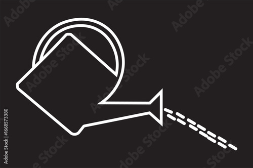 ofvs641 OutlineFilledVectorSign ofvs - watering can irrigation vector icon .