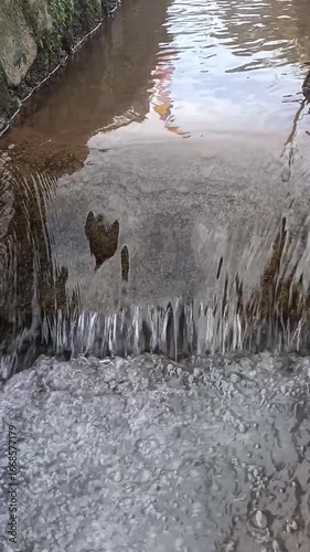 Footage of irrigation channels used for agricultural purposes