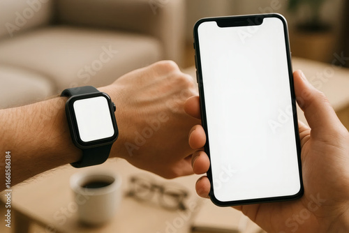 Smartwatch and Phone Mockup
