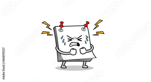 The frustrated calendar page feeling the pressure of approaching deadlines and overdue tasks