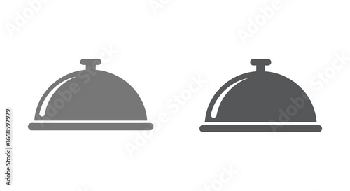 Cloche domes for food presentation in restaurant or hotel setting