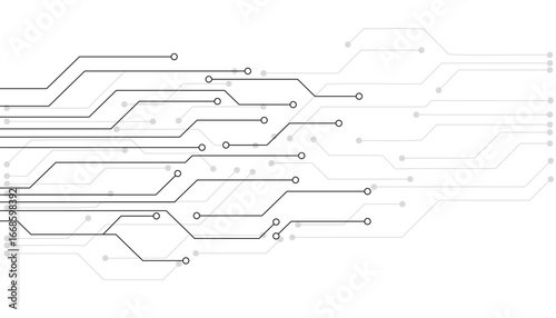 Abstract digital background with technology circuit board texture. Electronic motherboard illustration. Communication and engineering concept. Vector illustration