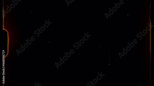 Super 8 mm Film grain grain and Scratches. 4k video