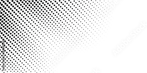 Light gradient halftone dots grunge wide background shape dots modern art white grey dots background