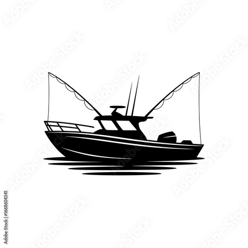 Fishing Boat Silhouette