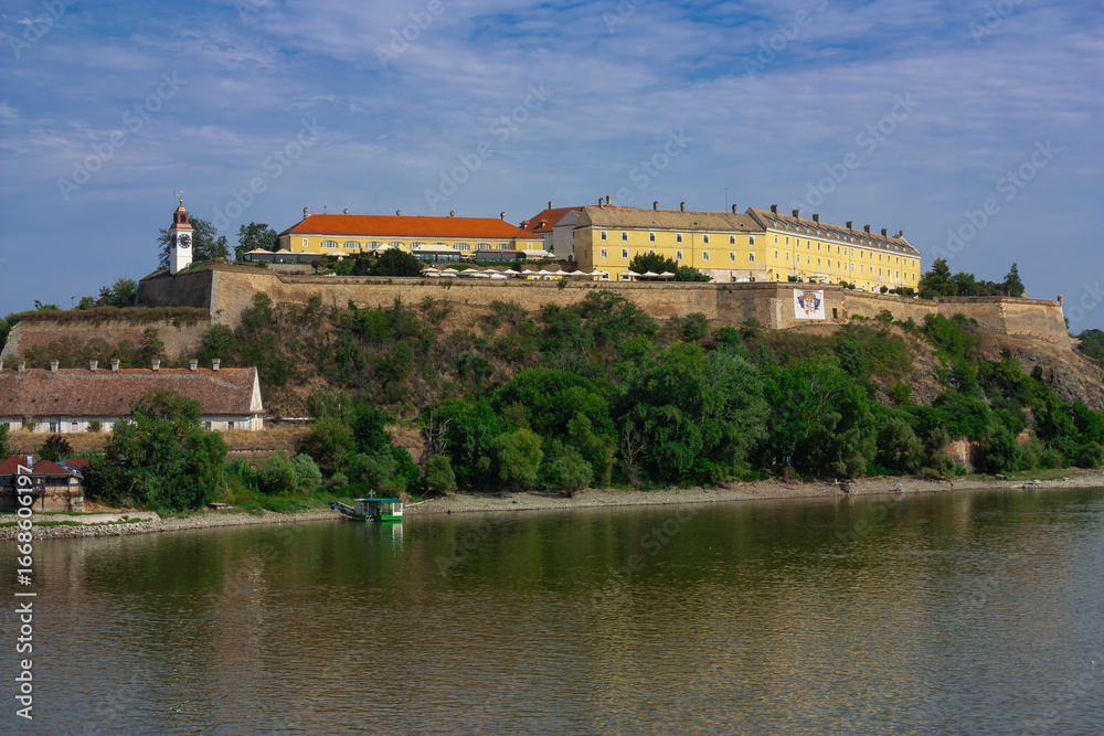 Obraz premium View of the fortress of Petrovaradin, Novi Sad, Serbia