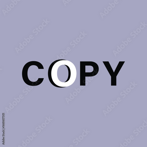 Typographic "COPY" Wordmark Logo